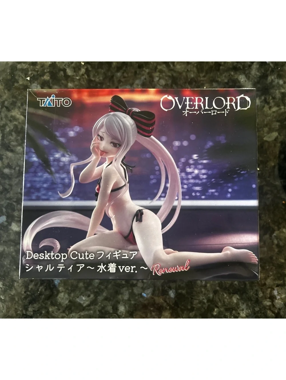 TAITO Overlord Desktop Cute Figure Shalltear Bloodfallen Swimsuit Ver. Renewal